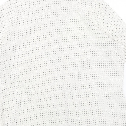 Womens UK Size 16 Marks and Spencer White Basic Button-Up