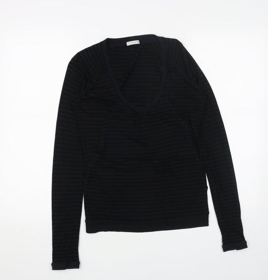 Womens UK Size 8 Topshop Black Basic T-Shirt