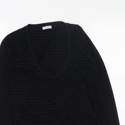 Womens UK Size 8 Topshop Black Basic T-Shirt