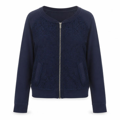 Debenhams Womens Blue Geometric Bomber Jacket Jacket Size 6 Zip