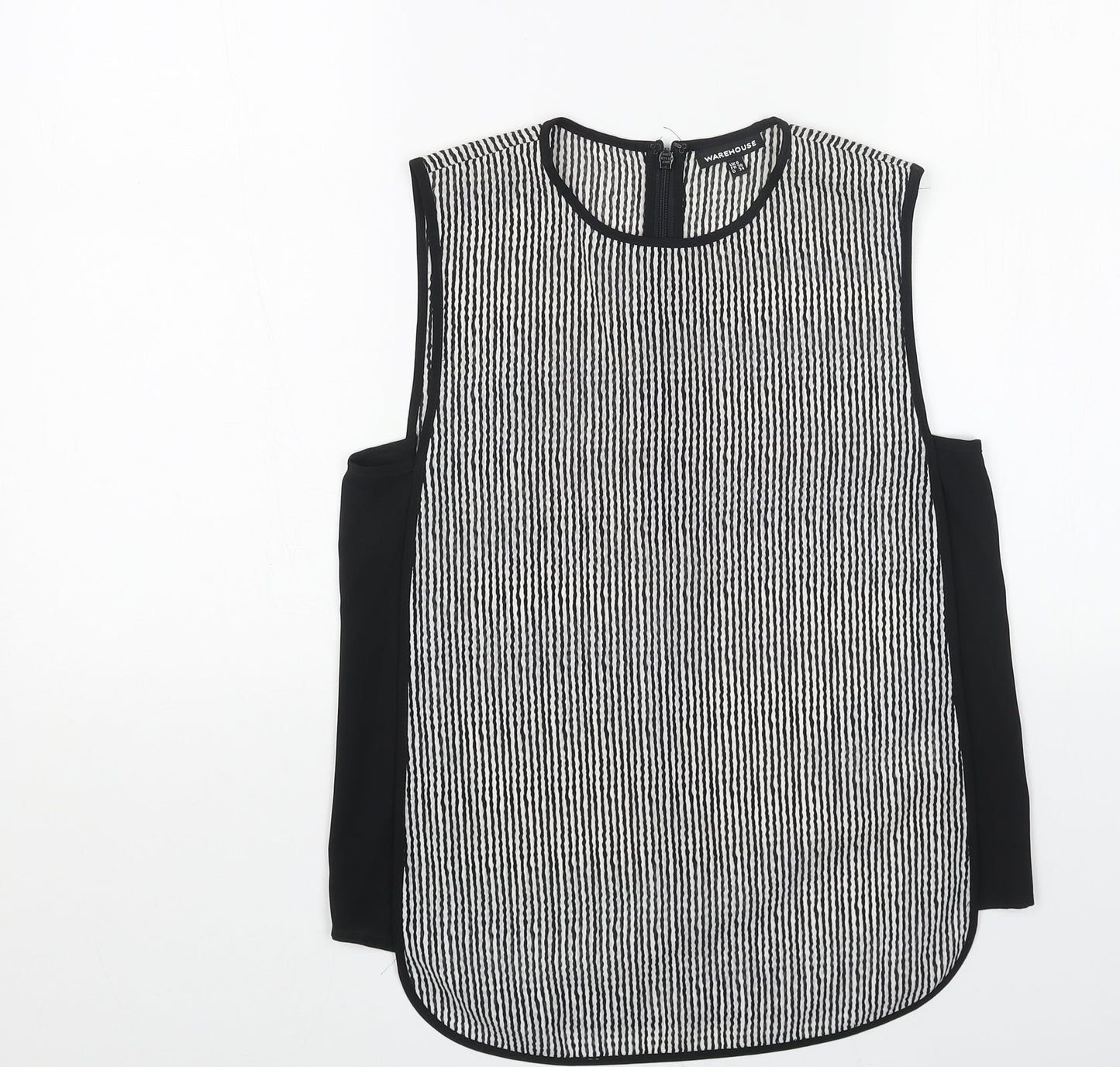 Womens UK Size 8 Warehouse White Basic Tank