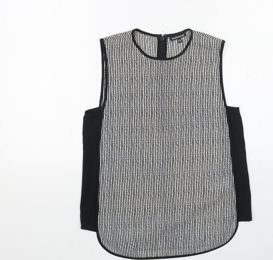 Womens UK Size 8 Warehouse White Basic Tank