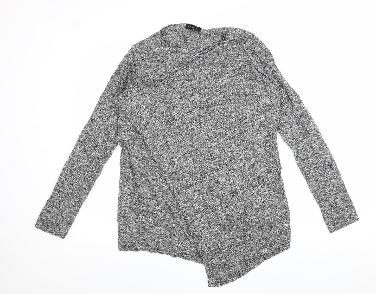 Womens UK Size 10 New Look Grey Cardigan Jumper