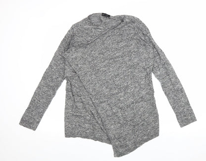Womens UK Size 10 New Look Grey Cardigan Jumper