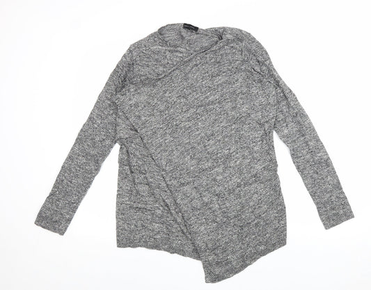 Womens UK Size 10 New Look Grey Cardigan Jumper