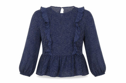 Womens UK Size 10 H&M Blue Basic Blouse