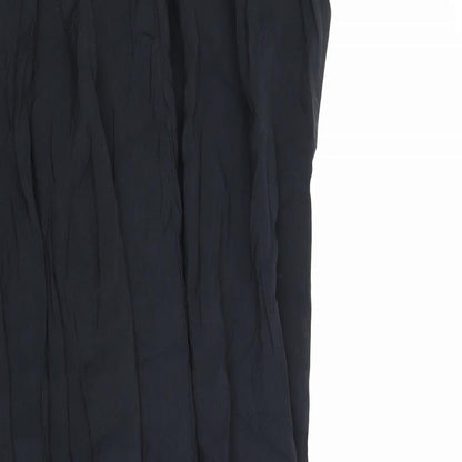 Zara Womens Black Modal Trapeze & Swing Size S V-Neck Pullover
