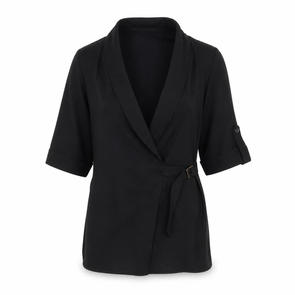 Womens UK Size 6 Select Black Kimono Blouse