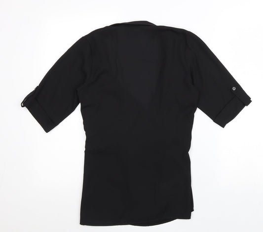 Womens UK Size 6 Select Black Kimono Blouse