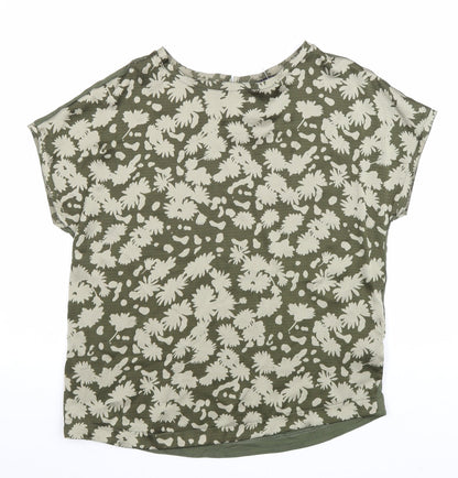 Womens UK Size 8 Marks and Spencer Green Basic Blouse