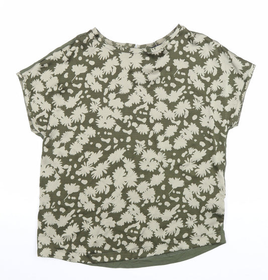 Womens UK Size 8 Marks and Spencer Green Basic Blouse