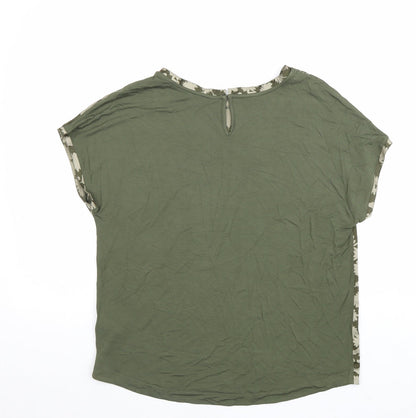 Womens UK Size 8 Marks and Spencer Green Basic Blouse
