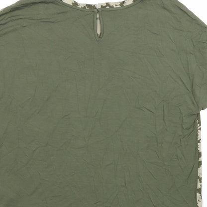 Womens UK Size 8 Marks and Spencer Green Basic Blouse