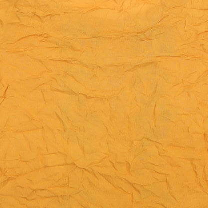 Papaya Womens Orange Geometric Viscose Basic Blouse Size 8 Round Neck