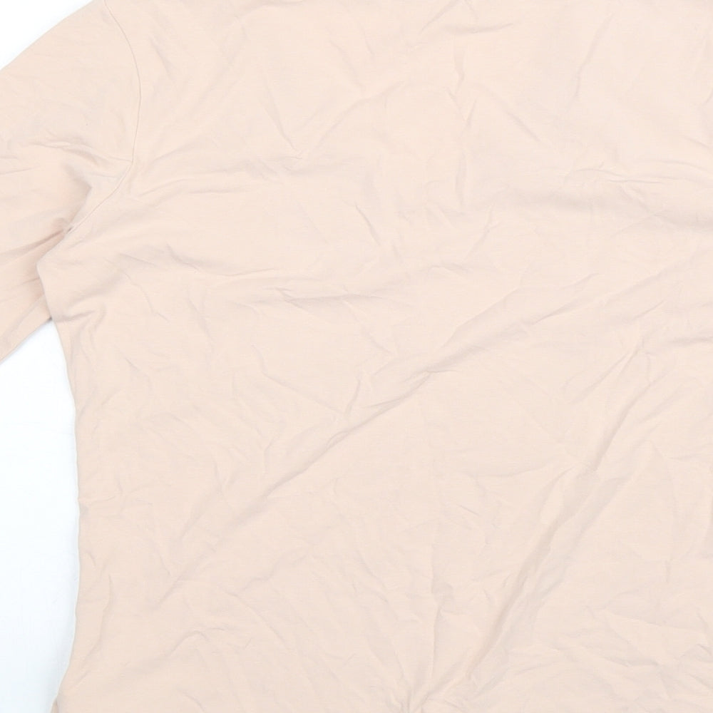 Betty Barclay Womens Pink Cotton Basic Blouse Size 8 V-Neck