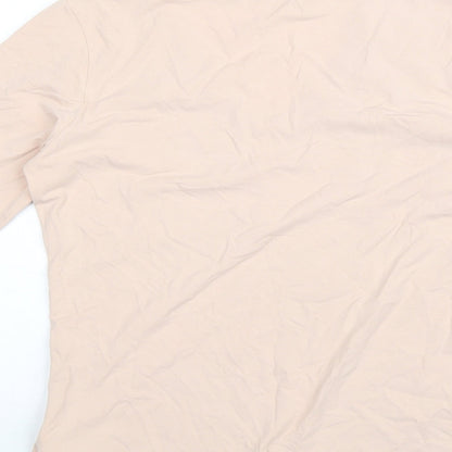 Betty Barclay Womens Pink Cotton Basic Blouse Size 8 V-Neck