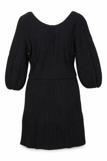 George Womens Black Viscose A-Line Size 10 Round Neck Tie