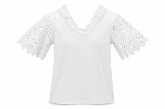 Womens UK Size S Preworn White Basic Blouse