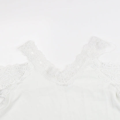 Womens UK Size S Preworn White Basic Blouse