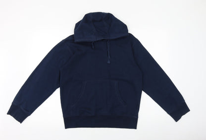 Store twenty one Mens Blue Cotton Pullover Hoodie Size S