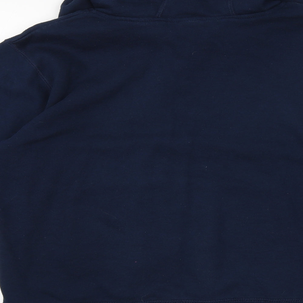 Store twenty one Mens Blue Cotton Pullover Hoodie Size S