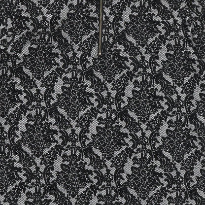 Papaya Womens Black Geometric Polyester Basic Blouse Size 10 Boat Neck