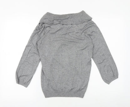 Womens UK Size 12 Marks and Spencer Grey Pullover Jumper