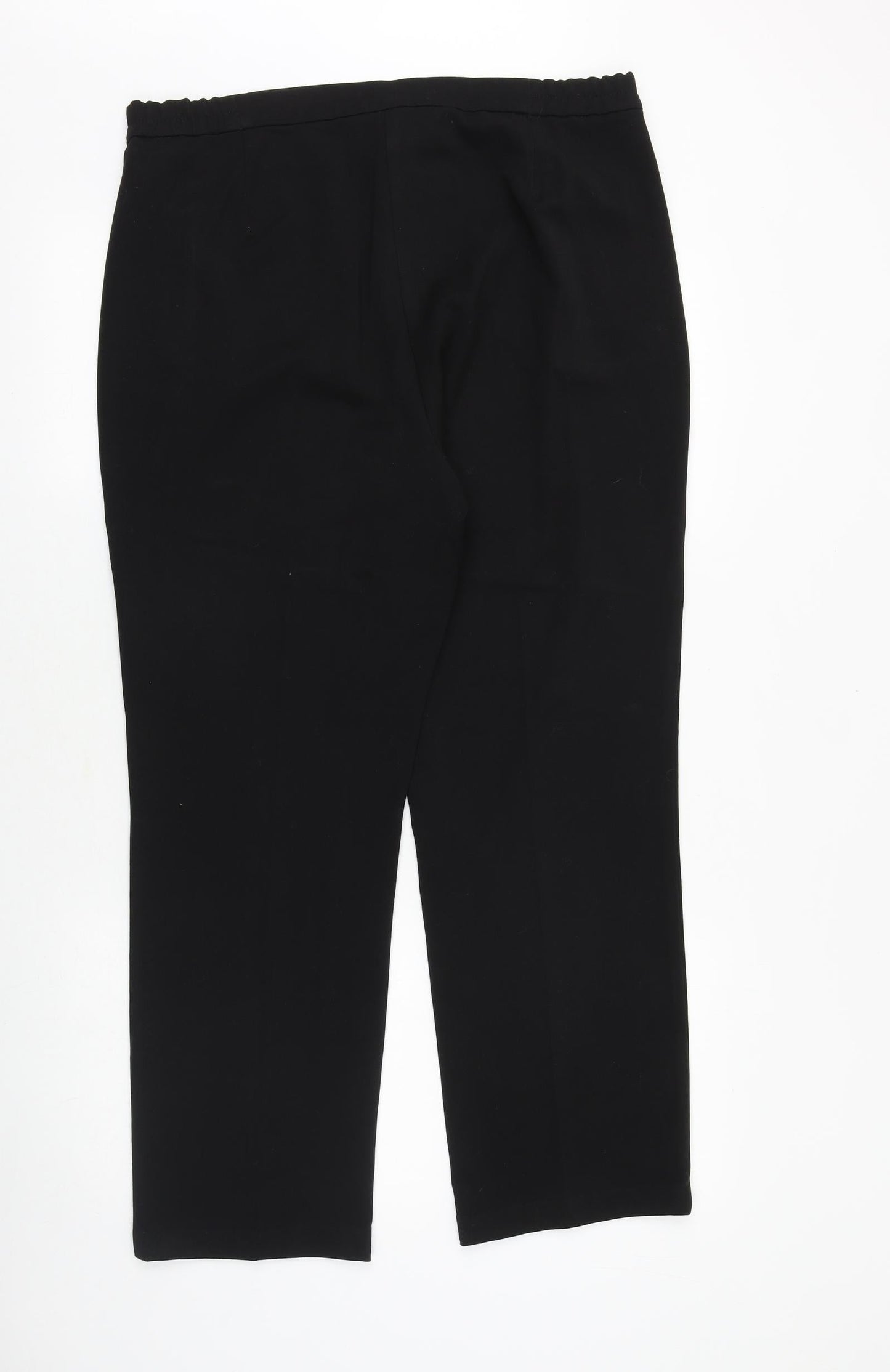 Womens UK Size 14 Marks and Spencer Regular Fit  Black Trousers