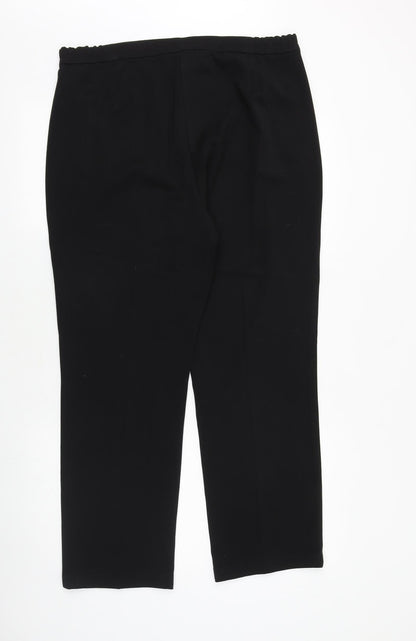 Womens UK Size 14 Marks and Spencer Regular Fit  Black Trousers