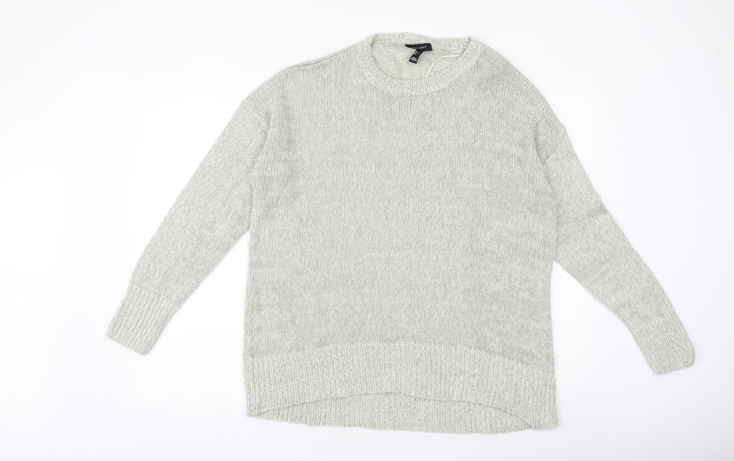 Womens UK Size L New Look Grey Pullover Jumper