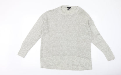 Womens UK Size L New Look Grey Pullover Jumper