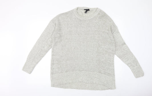 Womens UK Size L New Look Grey Pullover Jumper