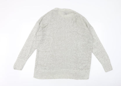 Womens UK Size L New Look Grey Pullover Jumper
