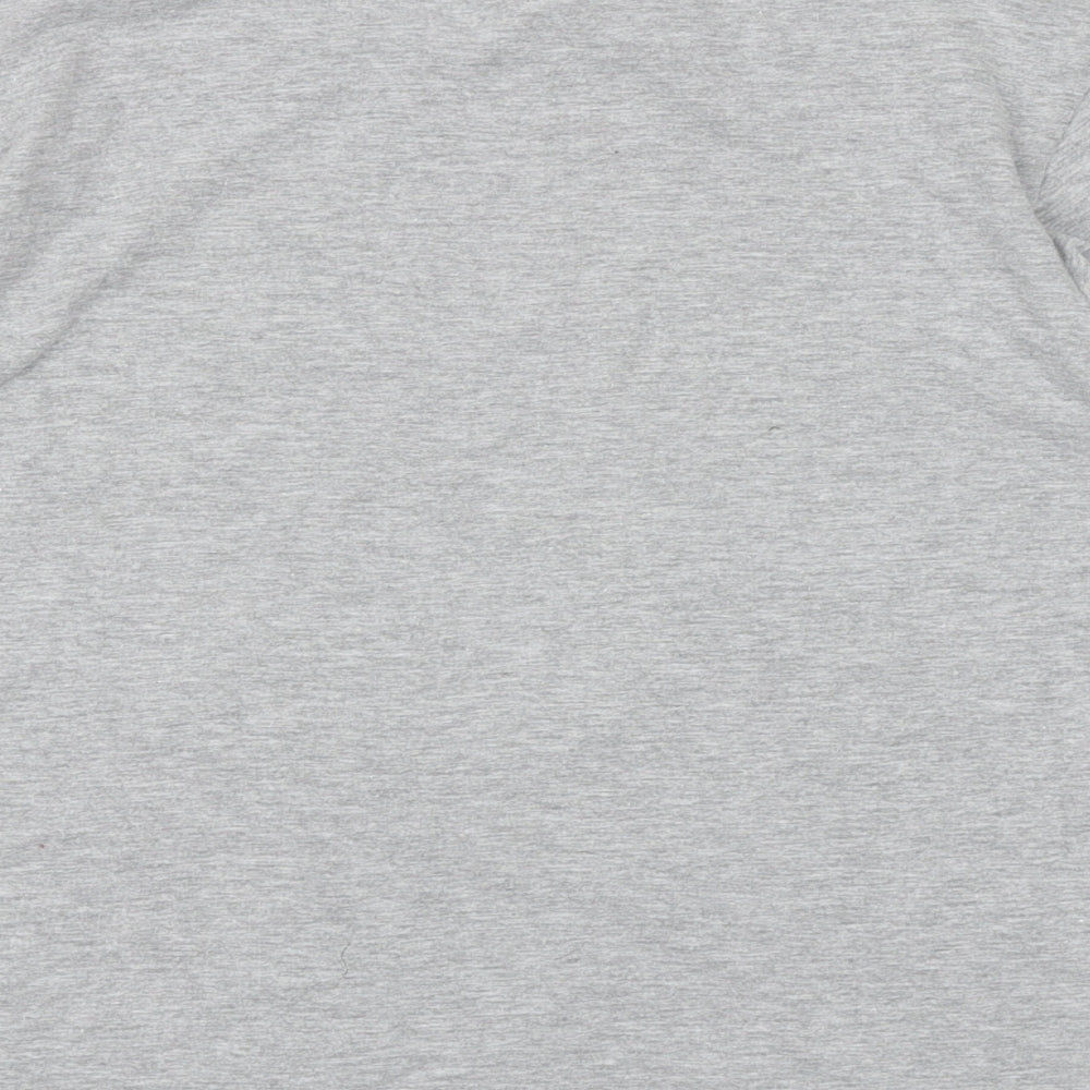 Gildan Boys Grey 100% Cotton Basic T-Shirt Size 9-10 Years Round Neck Pullover - Top Son, Top Gun