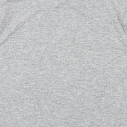 Gildan Boys Grey 100% Cotton Basic T-Shirt Size 9-10 Years Round Neck Pullover - Top Son, Top Gun