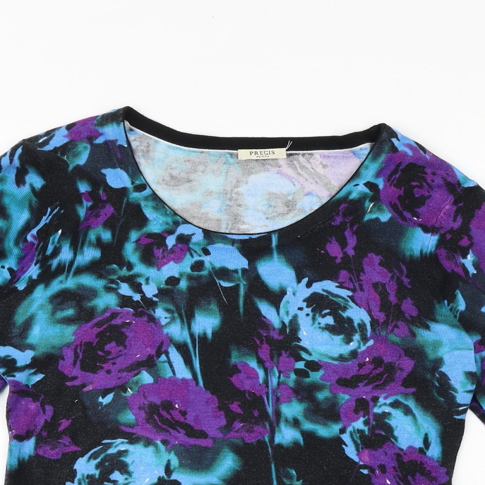 Womens UK Size XS Precis Multicoloured Basic T-Shirt