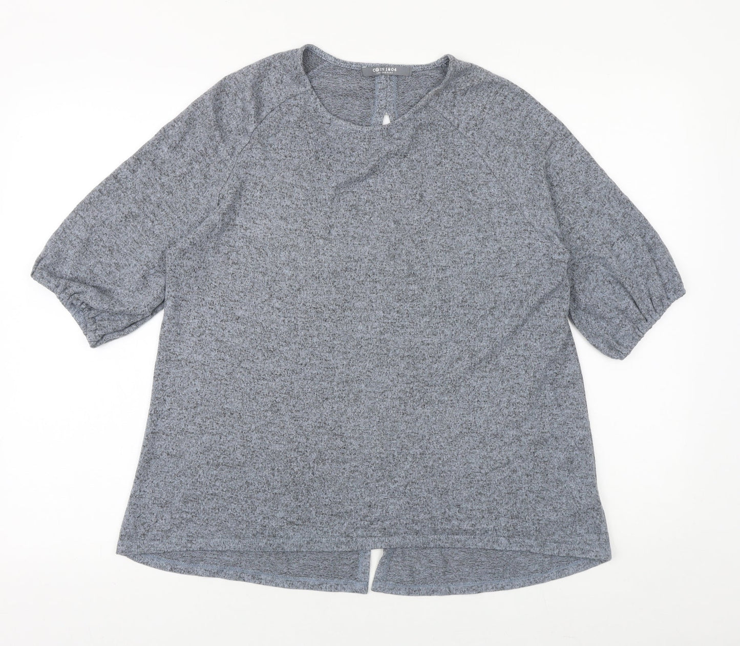 Womens UK Size M COIN 1804 Blue Basic T-Shirt