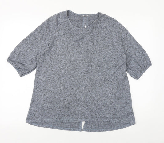 Womens UK Size M COIN 1804 Blue Basic T-Shirt