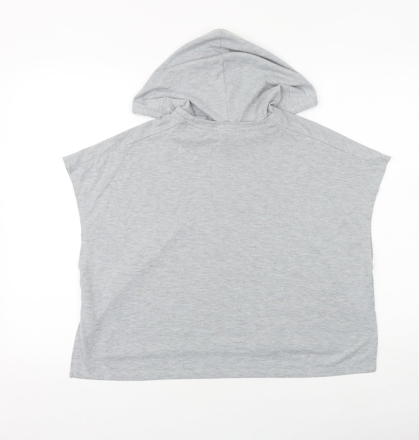 Cotton On Womens Grey Cotton Pullover Hoodie Size 2XS Pullover - Queen of coffee