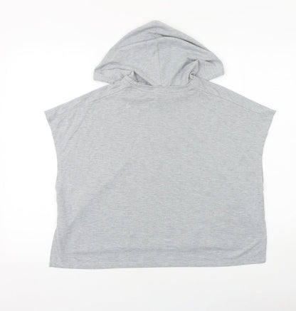 Cotton On Womens Grey Cotton Pullover Hoodie Size 2XS Pullover - Queen of coffee