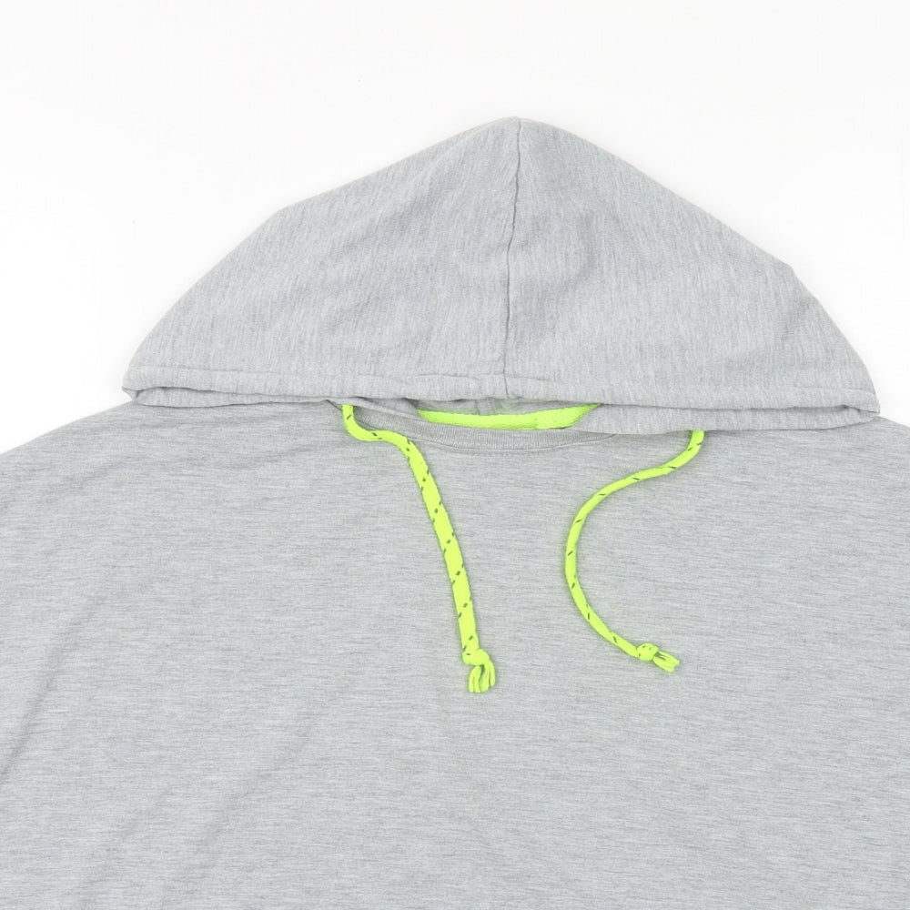Cotton On Womens Grey Cotton Pullover Hoodie Size 2XS Pullover - Queen of coffee