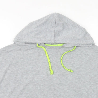Cotton On Womens Grey Cotton Pullover Hoodie Size 2XS Pullover - Queen of coffee