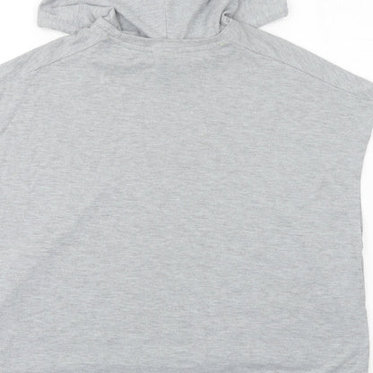 Cotton On Womens Grey Cotton Pullover Hoodie Size 2XS Pullover - Queen of coffee