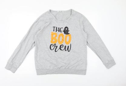 PatPat Womens Grey Cotton Pullover Sweatshirt Size XL Pullover - The Boo Crew