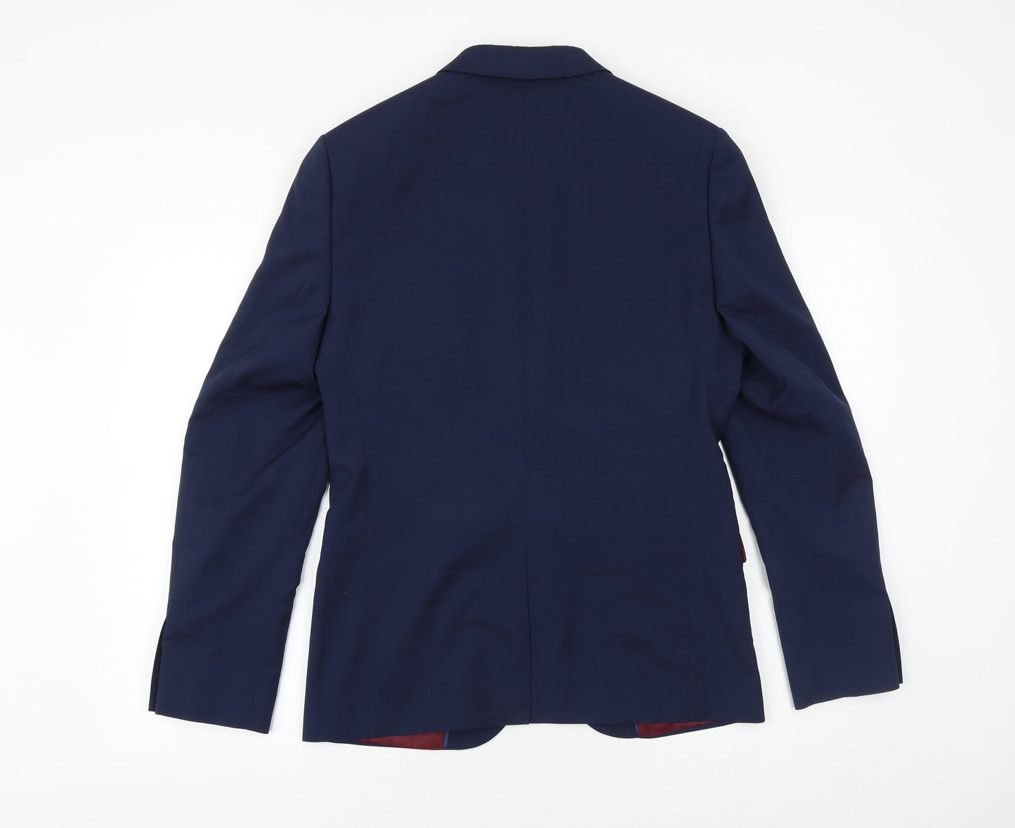 Mens UK Size 38 River Island Regular Blue Suit Jacket