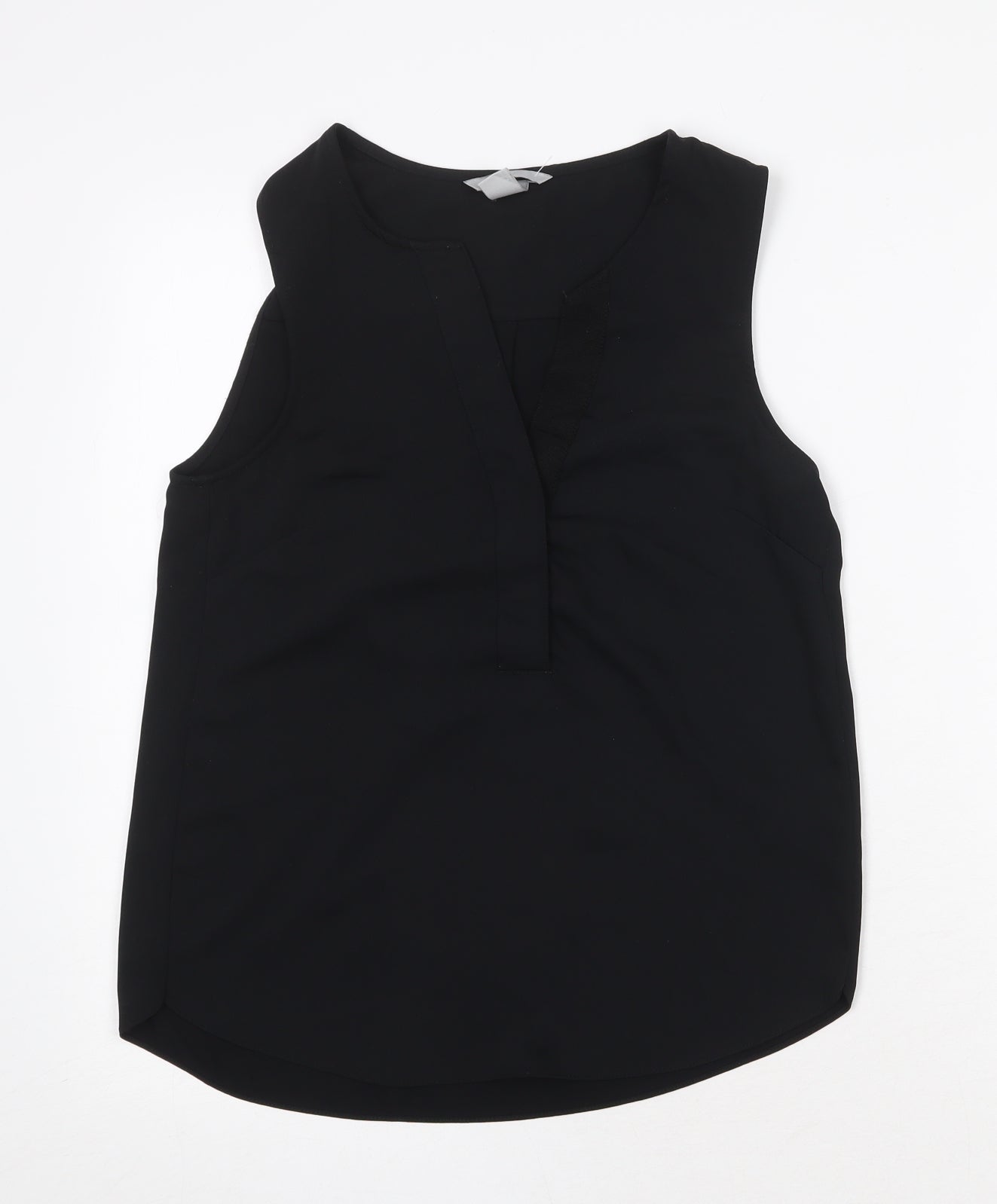 Womens UK Size 4 H&M Black Basic Tank