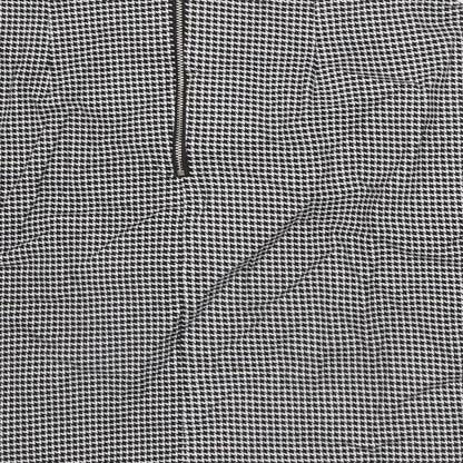 Joy Womens Black Geometric Cotton A-Line Skirt Size L Zip - Houndstooth Pattern