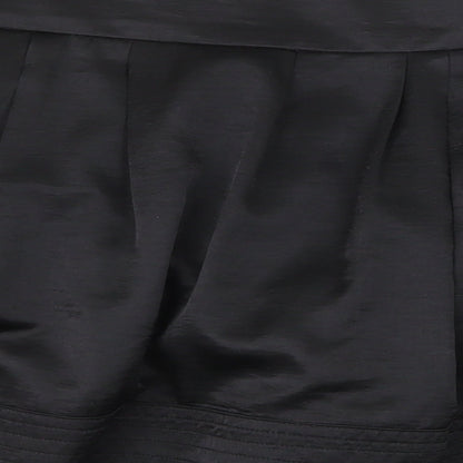 MNG Womens Black Polyester Skater Skirt Size 12 Zip