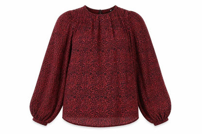 Womens UK Size XS Zara Red Basic Blouse