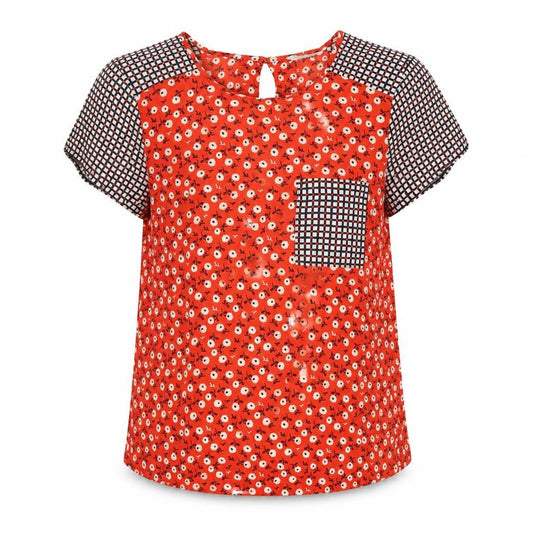 Womens UK Size 10 Red Herring Red Basic Blouse